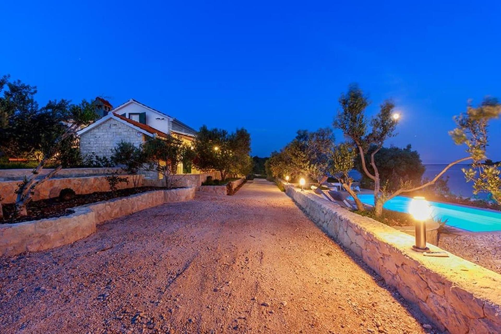 Traditional Dalmatian Stone House By The Sea Okrug Gornji Bagian luar foto