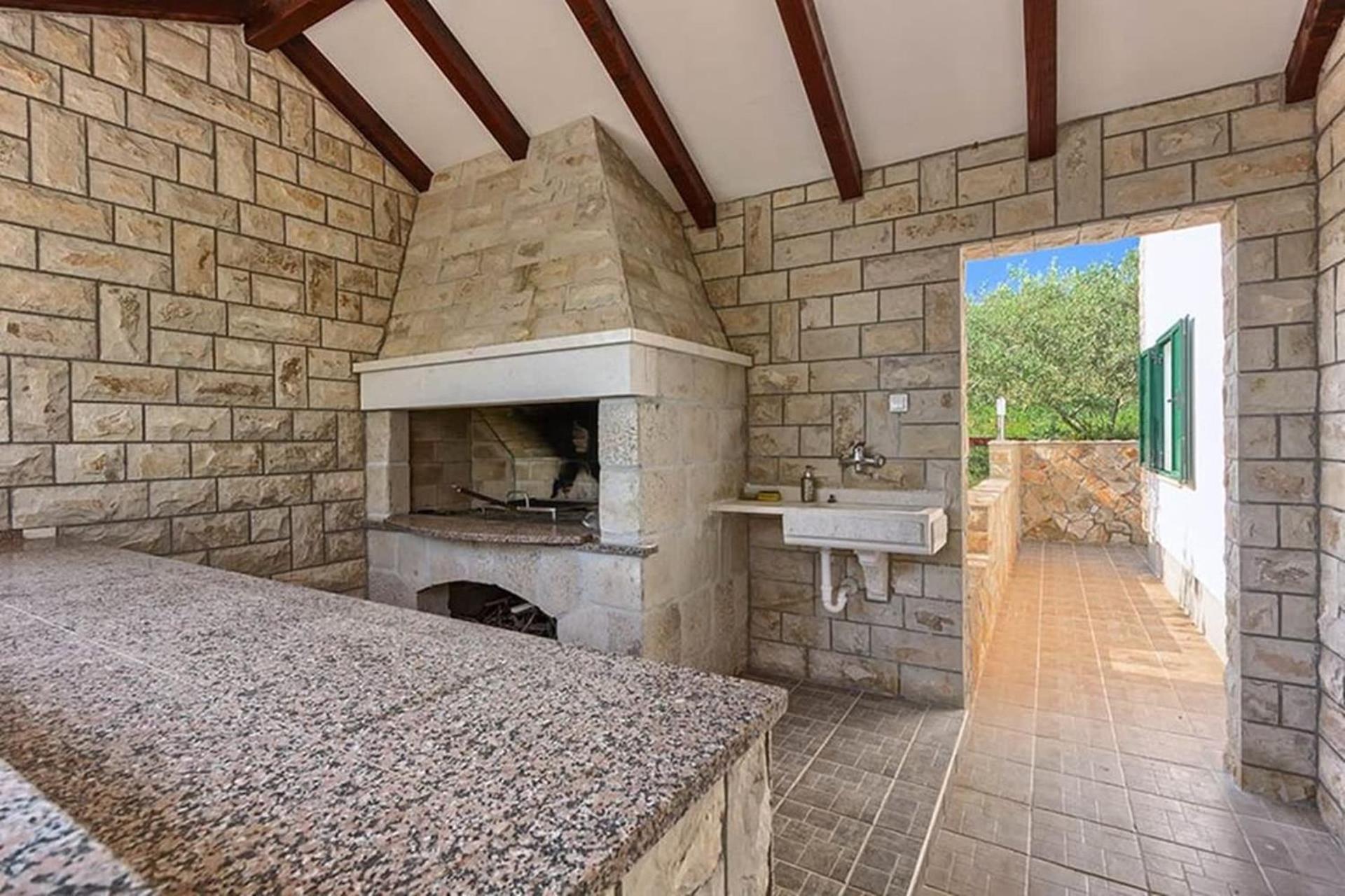 Traditional Dalmatian Stone House By The Sea Okrug Gornji Bagian luar foto